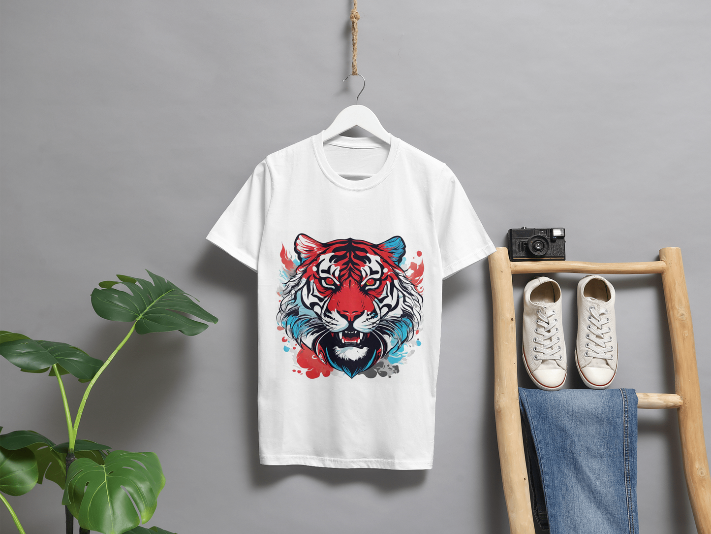 Vibrant Tiger Graphic Unisex T-Shirt